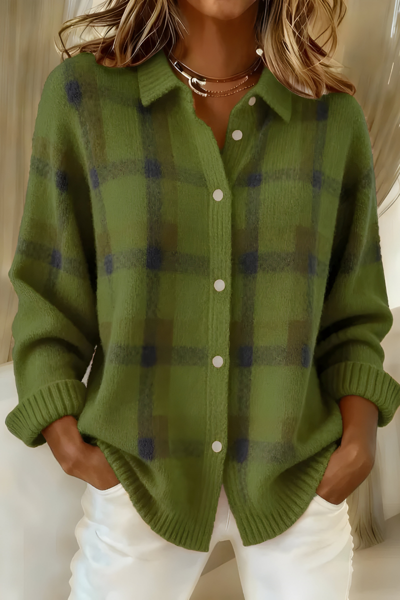 Aiza - Soft Check Cardigan