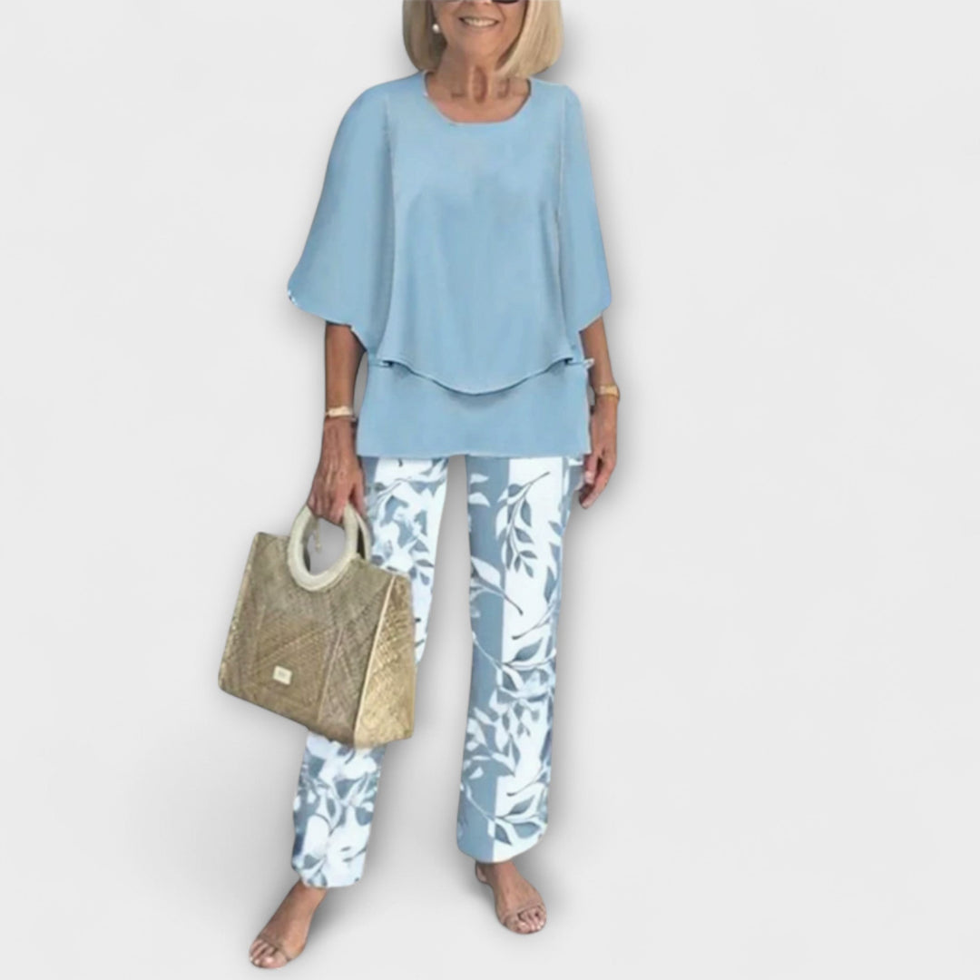 Rosamund - Modern Set with Comfortable Blouse and Pants