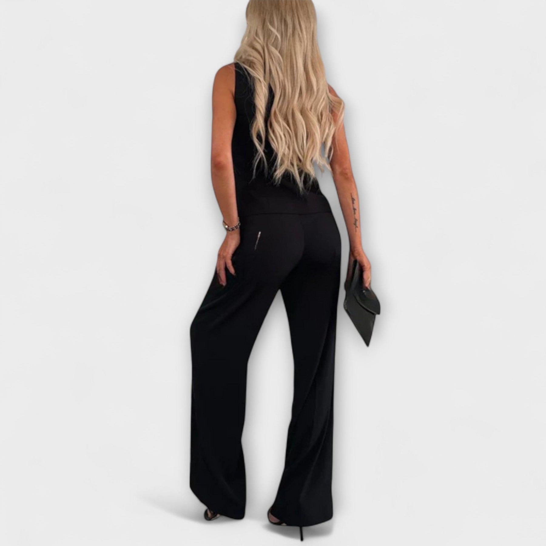 Wilhelmina – Elegantní komplet kalhot a topu bez rukávů