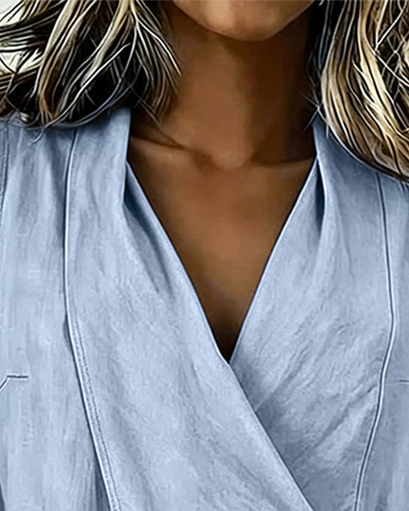 Farren - Sleeveless Wrap Blouse