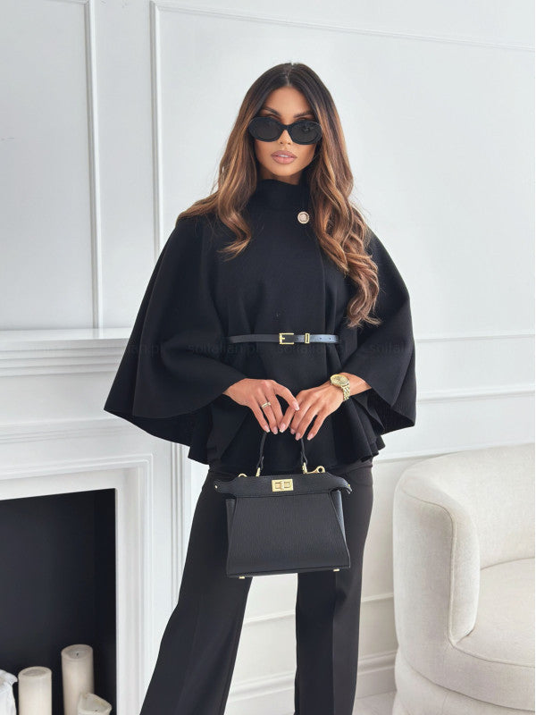 Lea – Chaqueta chic con mariposas y cinturón