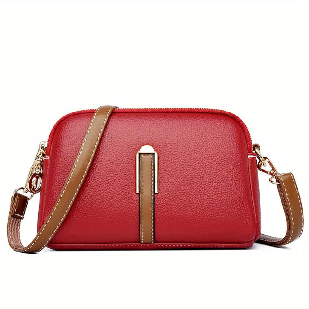 Bolso cruzado Mila con relieve Litchi