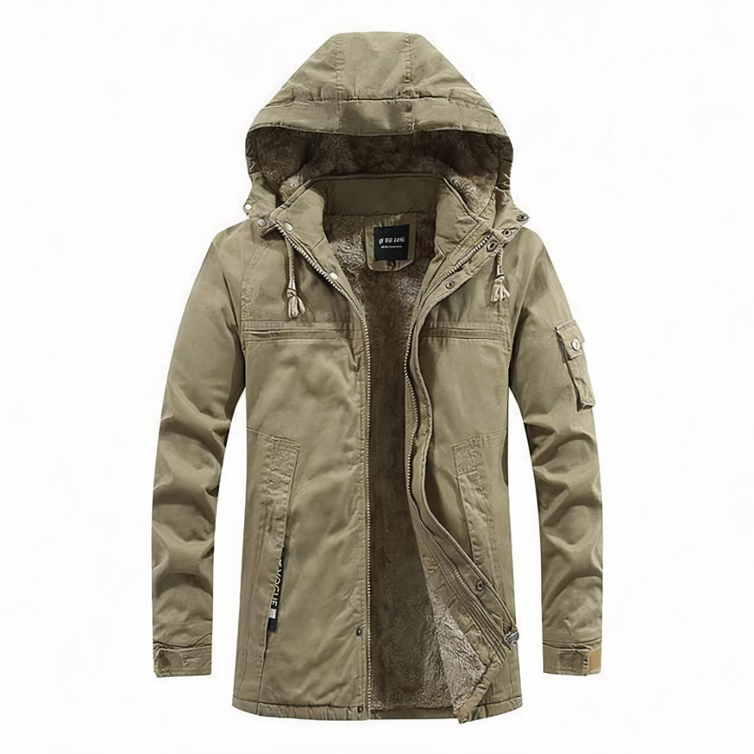 Nathen – Hooded Winter Jacket with Warm Lining