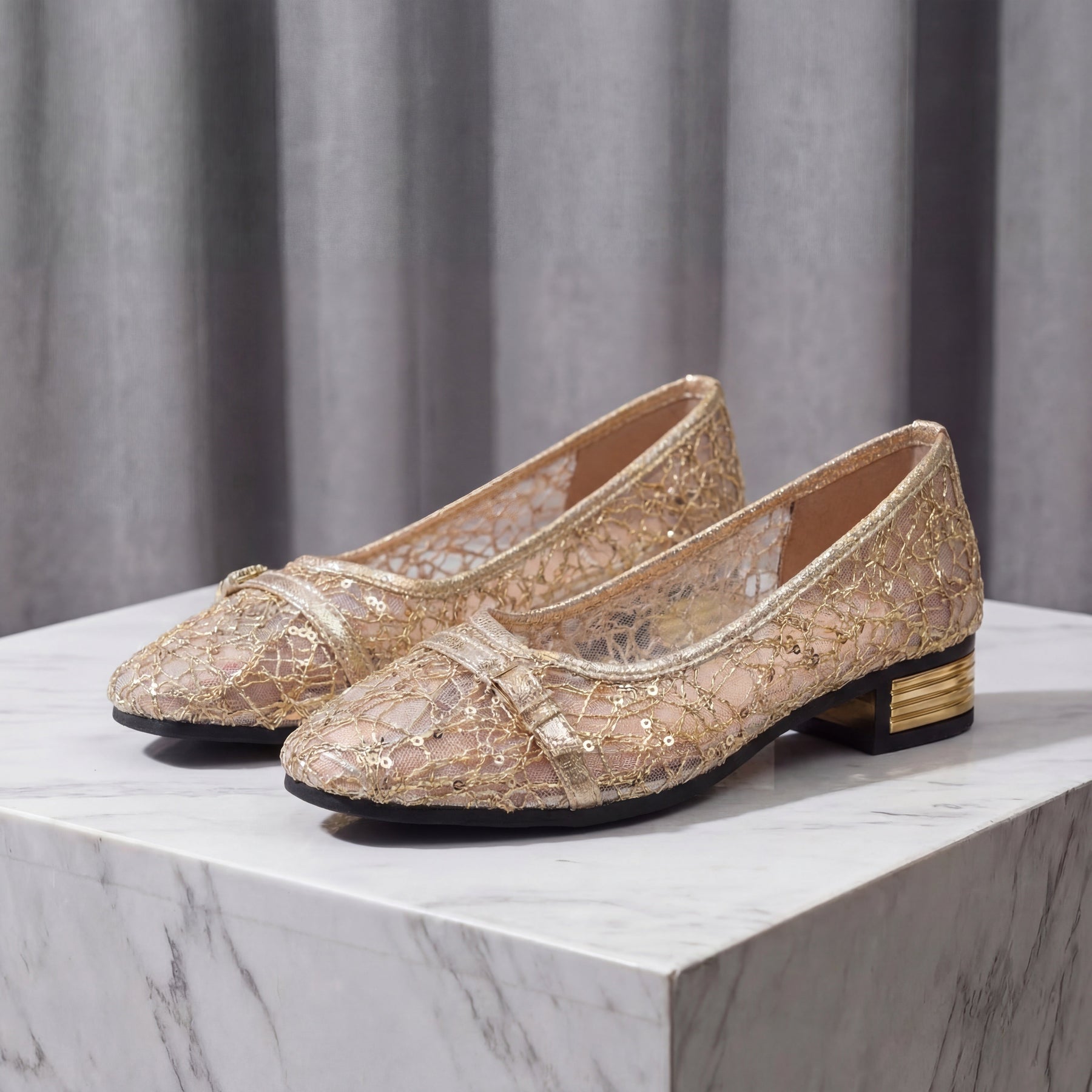 Ella's Relaxed Mesh Lace Loafers