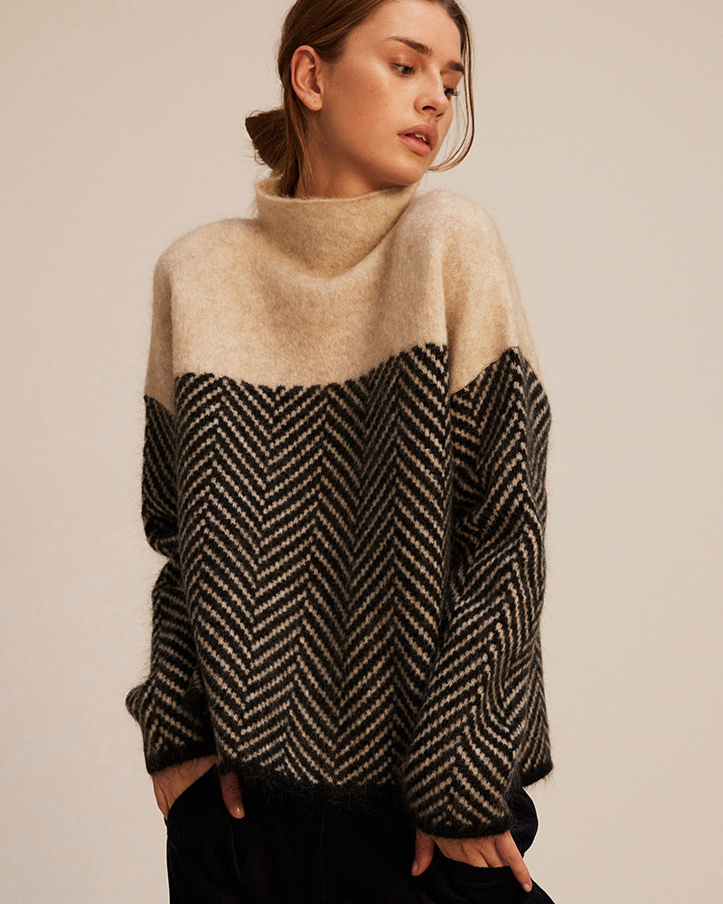 Norah | Pull à col roulé en coton