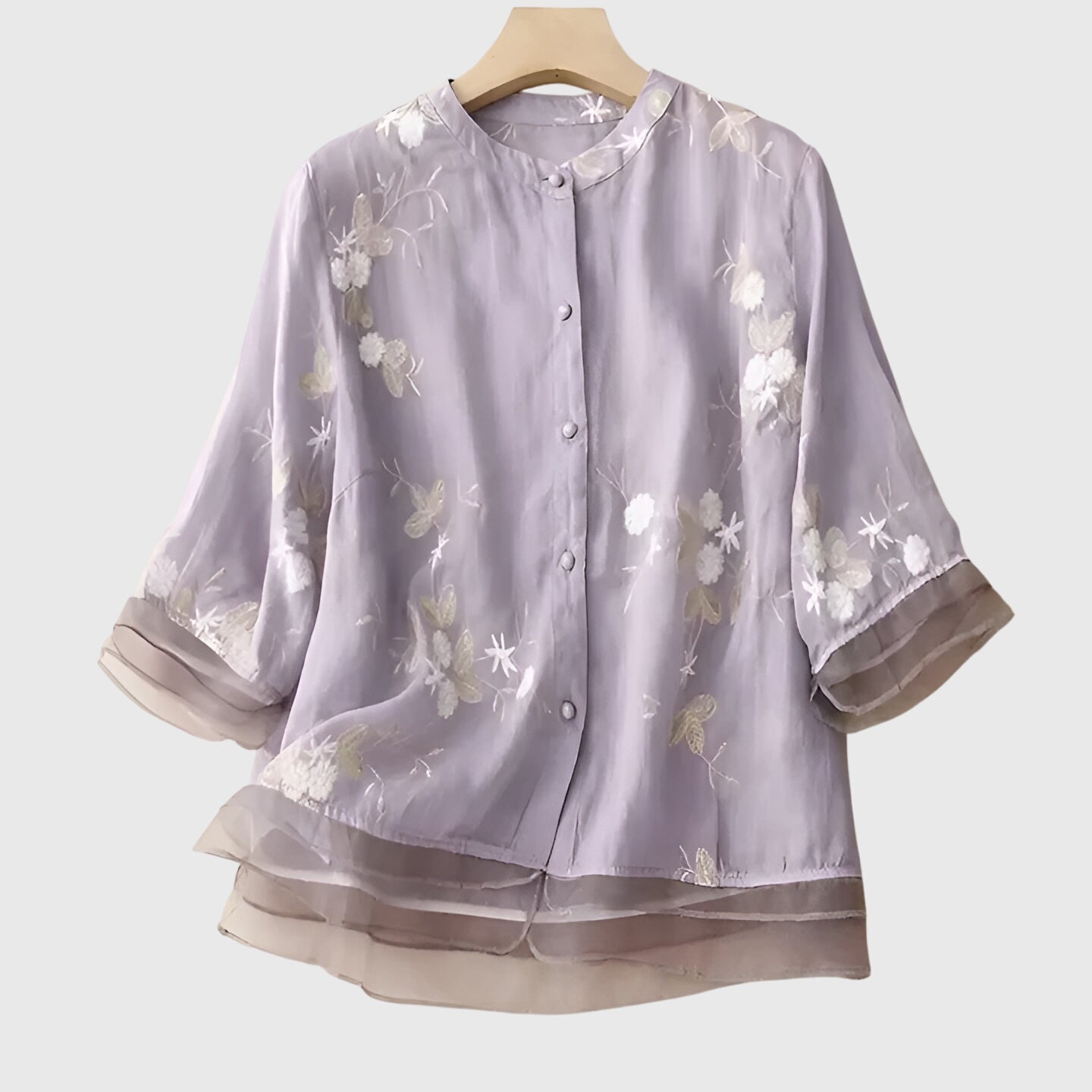 Nellie™ | Elegantní top s vyšívanými květy