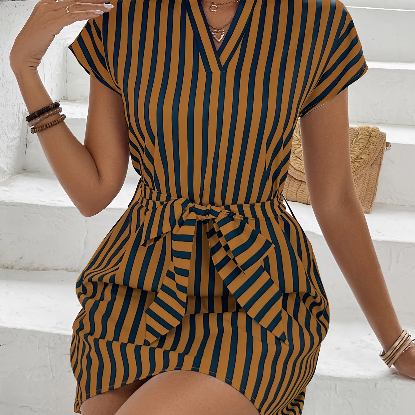 Madelon | Vestido casual a rayas
