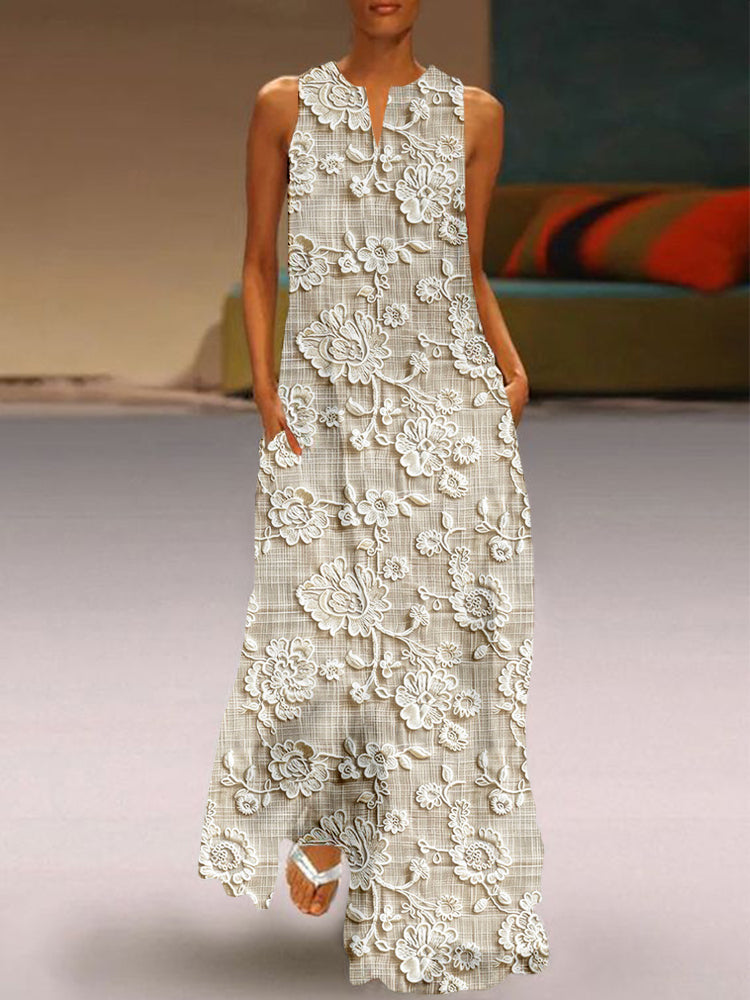 Lily™ - Vestido con encaje estampado