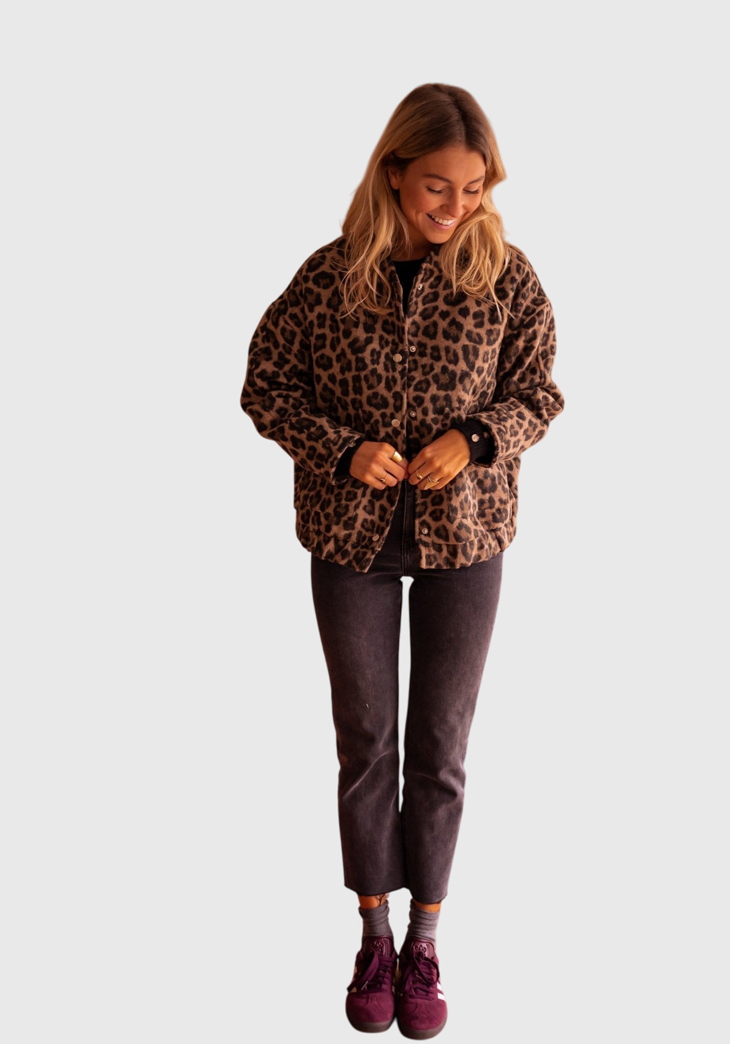 Elodie | Chaqueta con estampado de leopardo con estilo