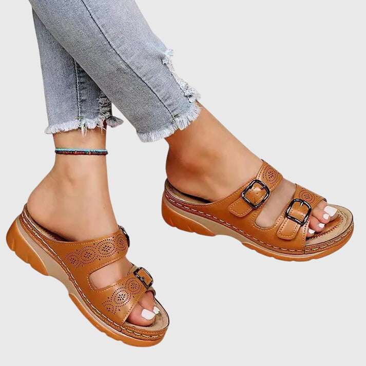 Olivia™ | Sandales orthopédiques en cuir