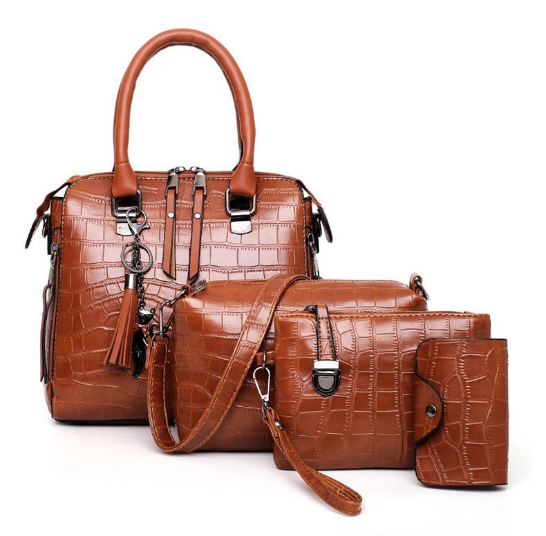 Palmer - Sac à main 4 pièces motif crocodile
