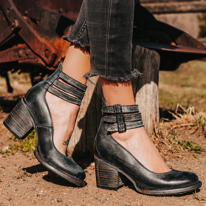 Ginevra™ | Multi-strap pumps with a chunky heel