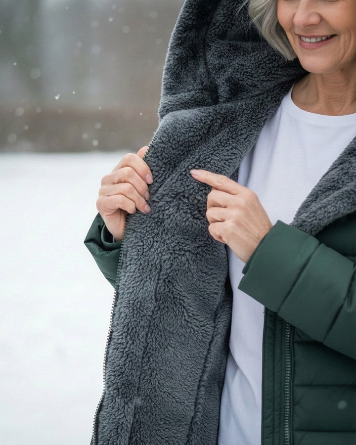 Lianda™ – Warm Fleece-Lined Puffer Coat with Flattering A-Line Fit