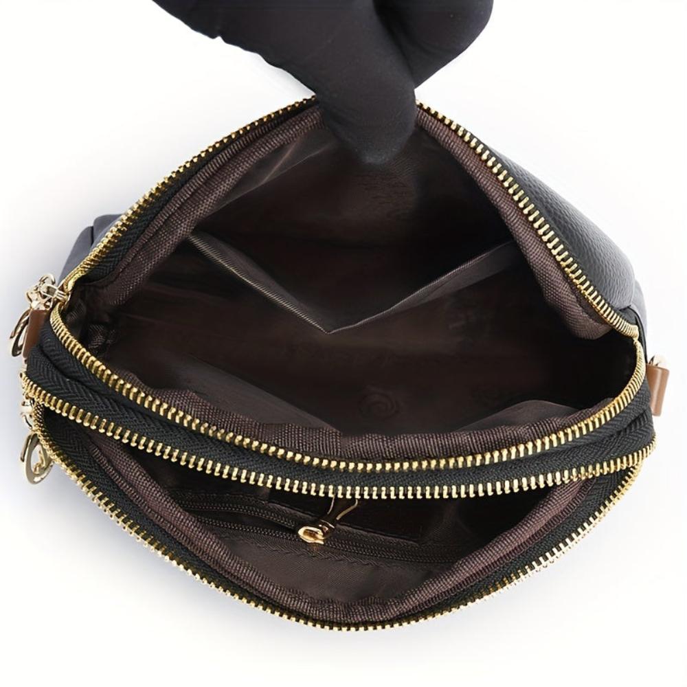 Bolso cruzado Mila con relieve Litchi