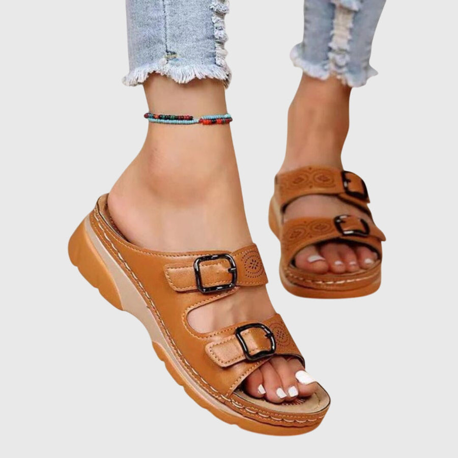 Olivia™ | Sandales orthopédiques en cuir