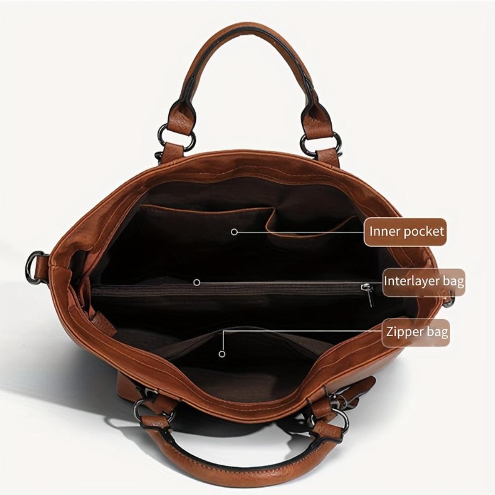 L’élégance classique de Charlotte | Sac fourre-tout vintage