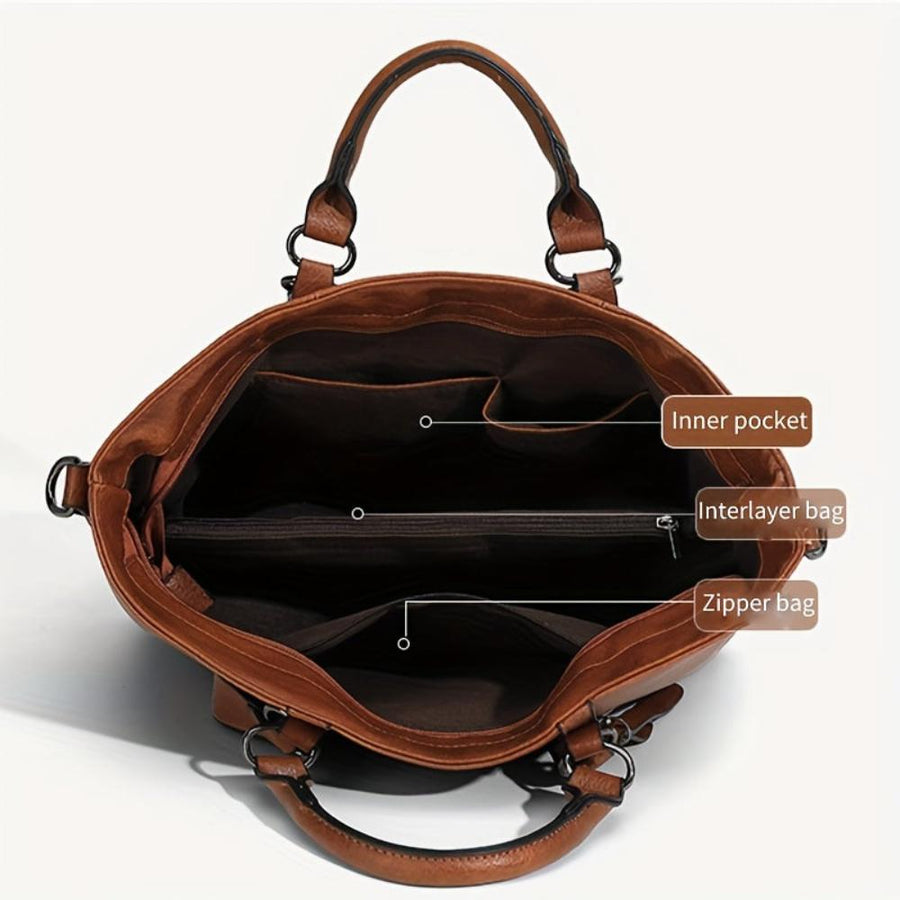 L’élégance classique de Charlotte | Sac fourre-tout vintage