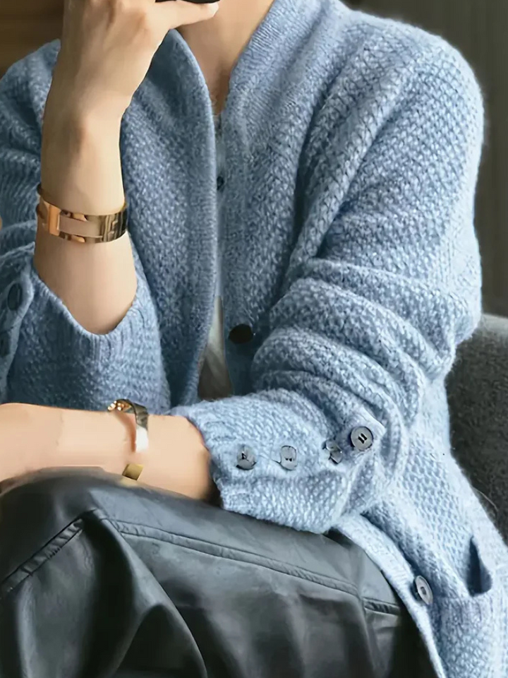 CLAIRE CASHMERE-BLEND CARDIGAN