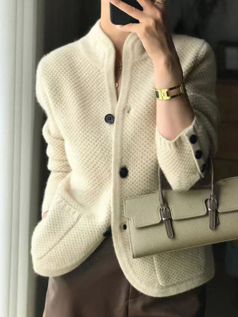 CLAIRE CARDIGAN EN CACHEMIRE MÉLANGÉ