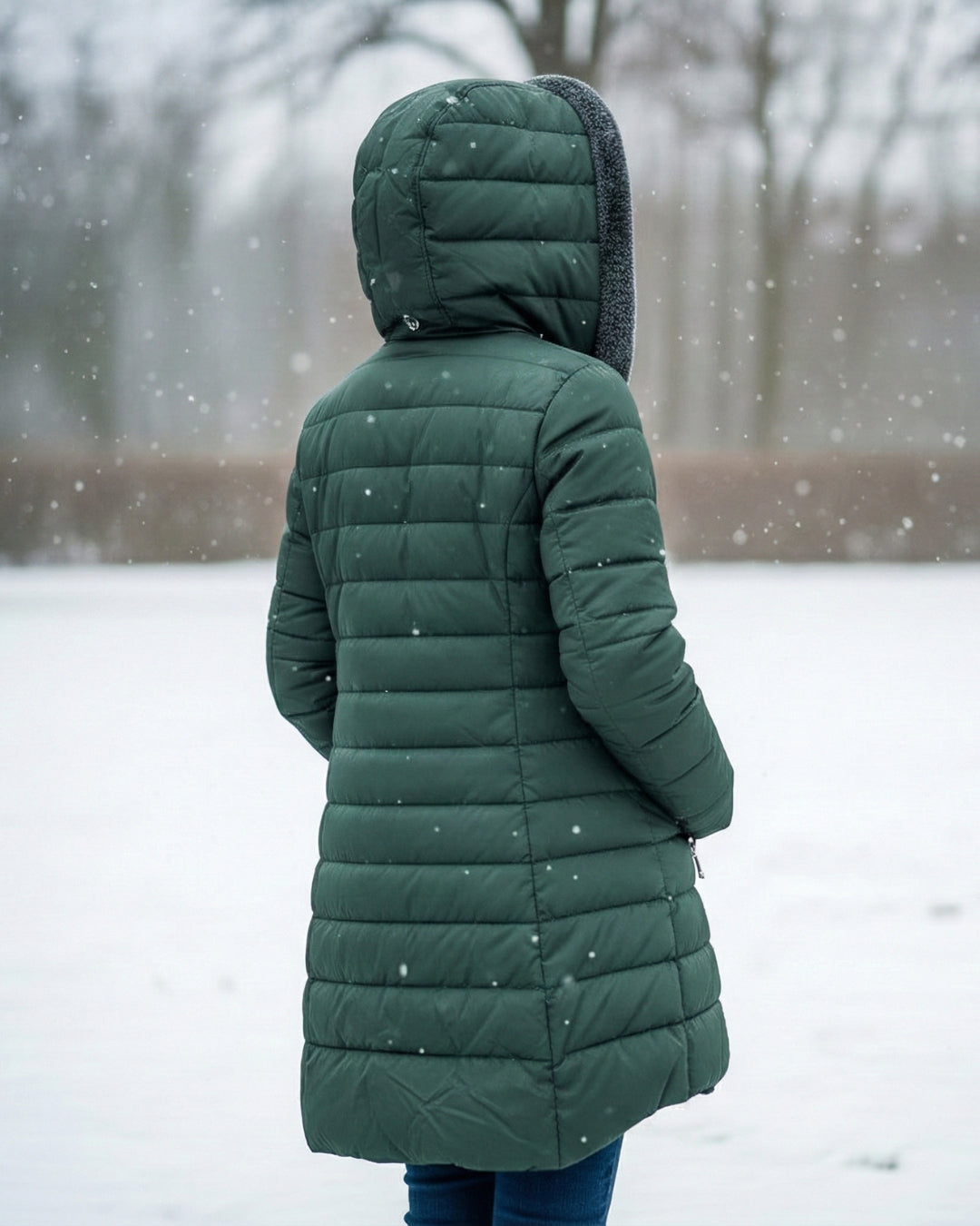 Lianda™ – Warm Fleece-Lined Puffer Coat with Flattering A-Line Fit