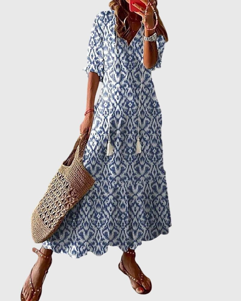 Amalia™ | Vestido Boho Vintage de Verano