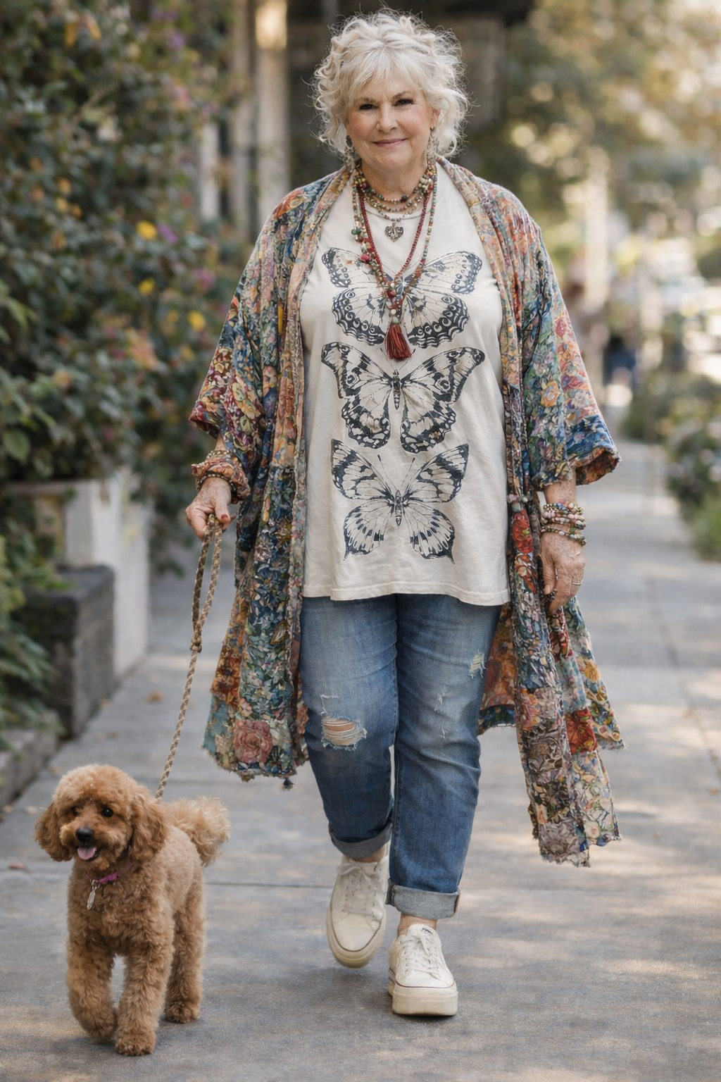 Three Butterflies Plus-Size T-Shirt