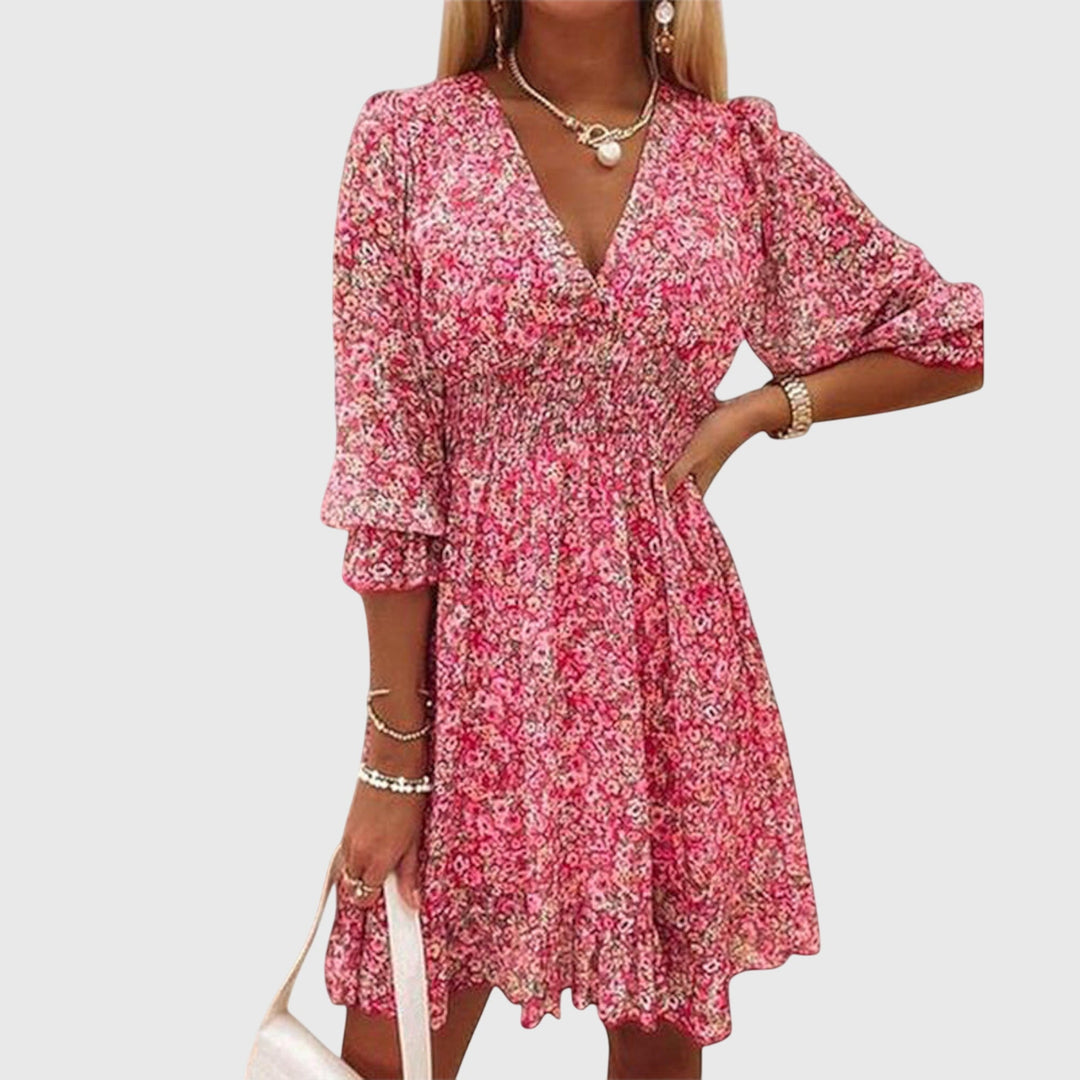 Elisa™ | Floral Puff Sleeve Dress