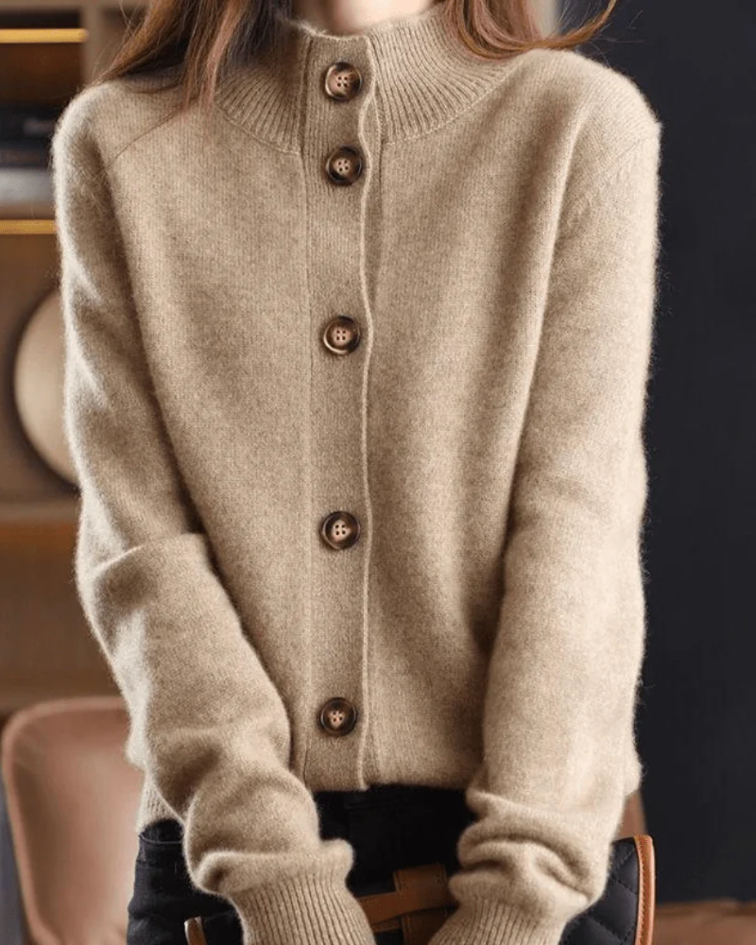 Claire | Cardigan en cachemire rétro