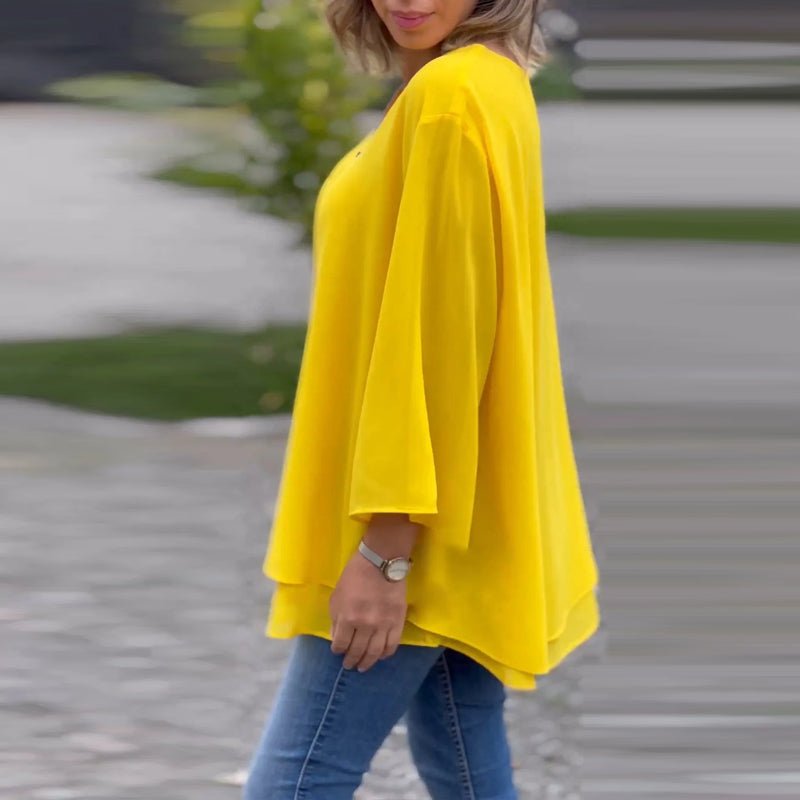 Lorelai | Šifonová halenka se zipem