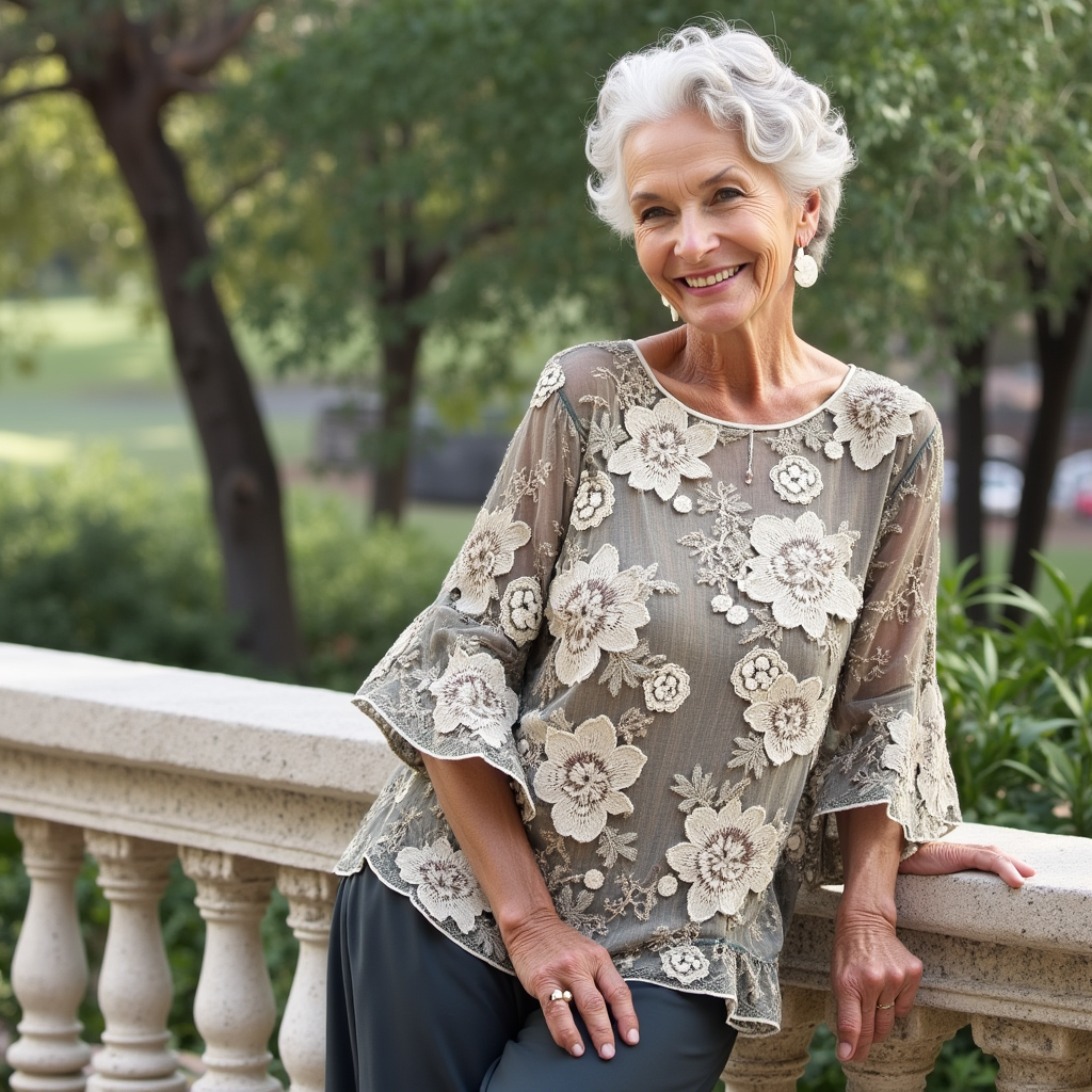 Hazel™ - Blusa vintage estampada