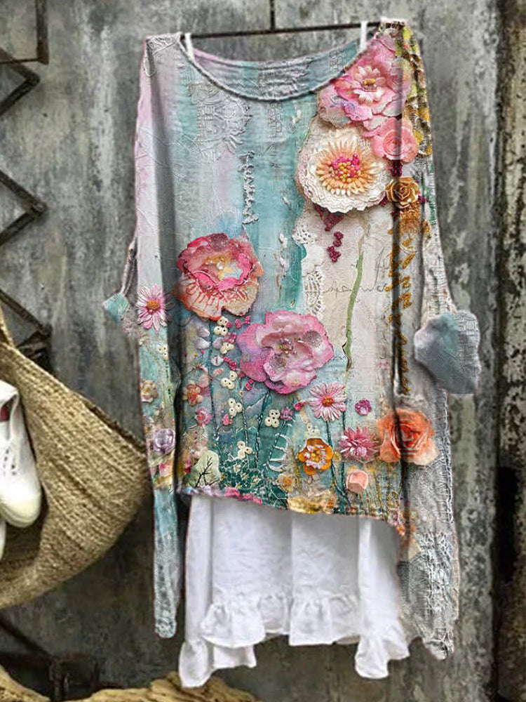 Evelyn™ - Blouse Imprimée Artistique