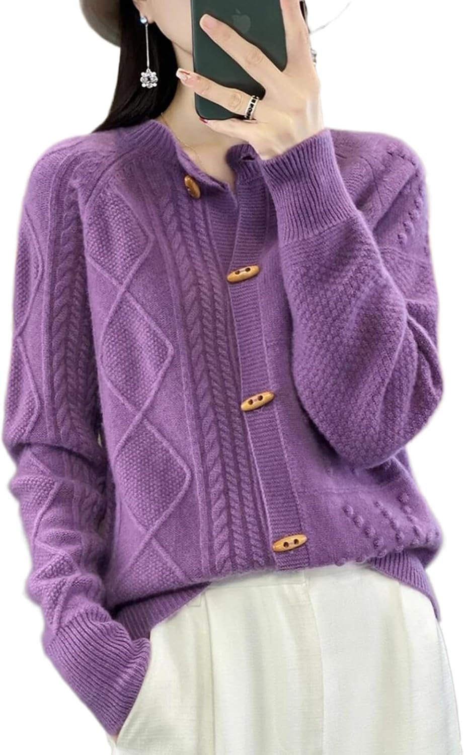 Wendy | Crew Neck Cardigan