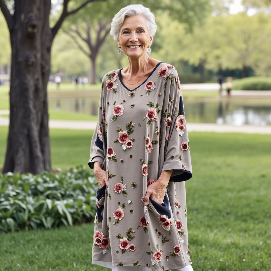 Layla™ - Tunique imprimée roses