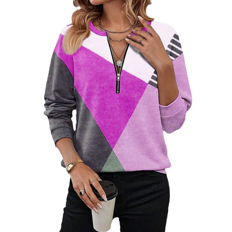 Ginny - Sudadera Suave con Diseño Geométrico