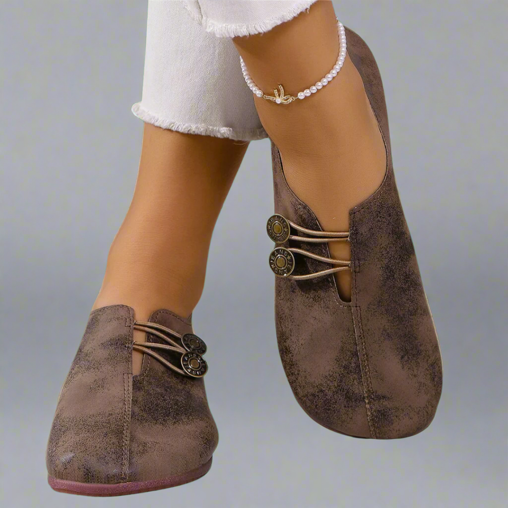 Madeline - Sandalias Planas Cómodas Sin Cordones (Copia)