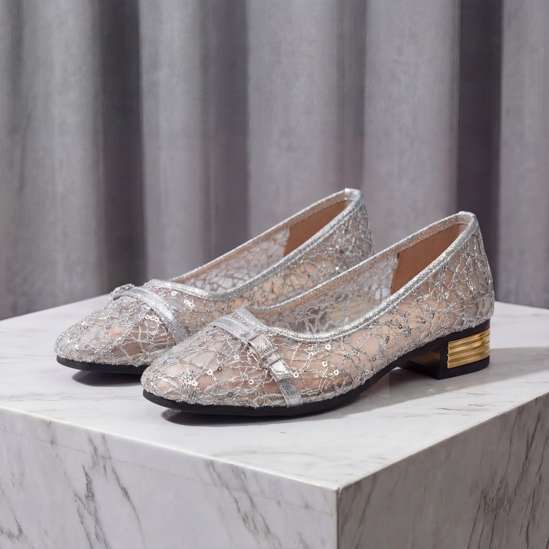 Ella's Relaxed Mesh Lace Loafers