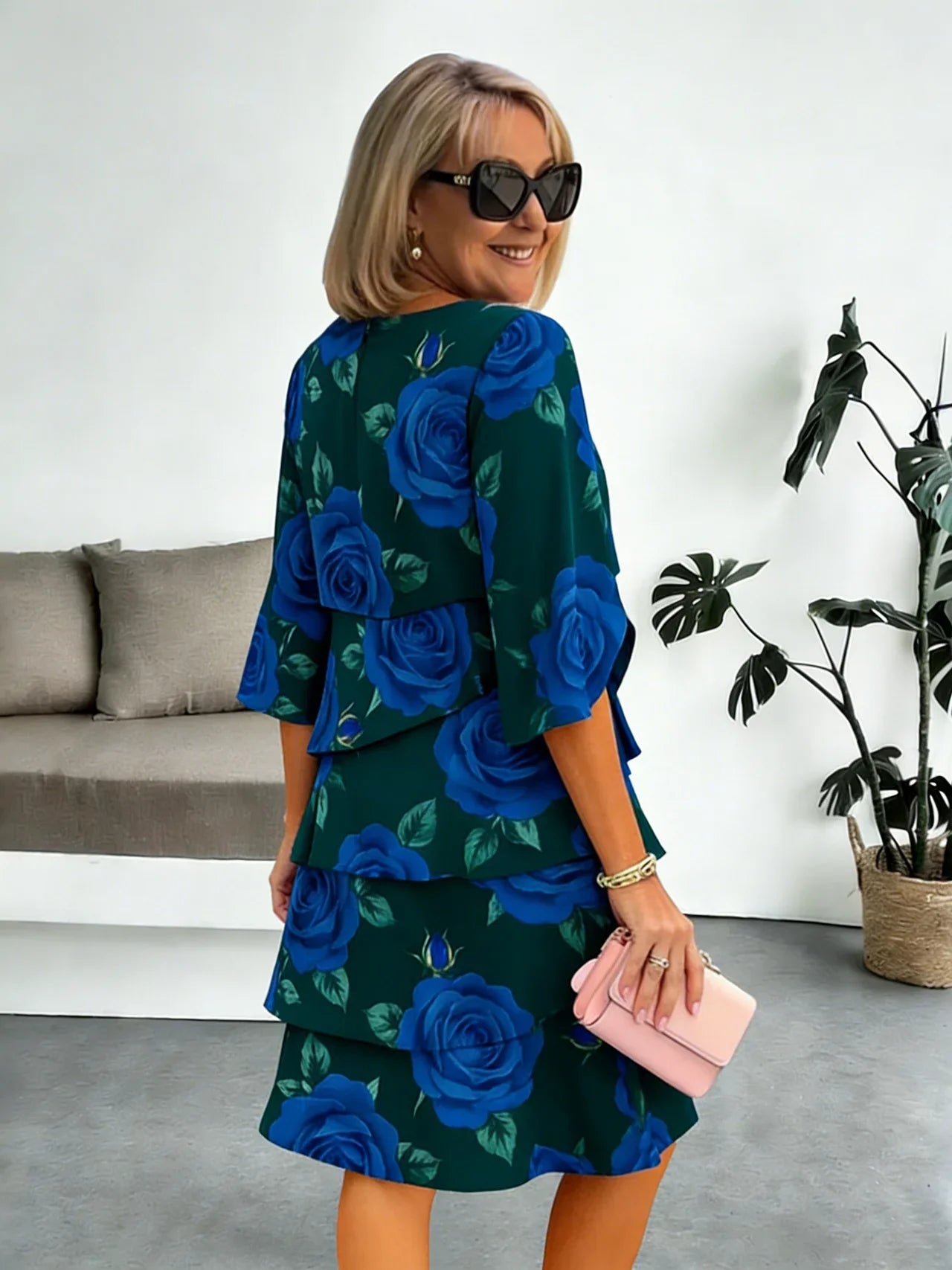 Sienna | Robe midi imprimée élégante et confortable