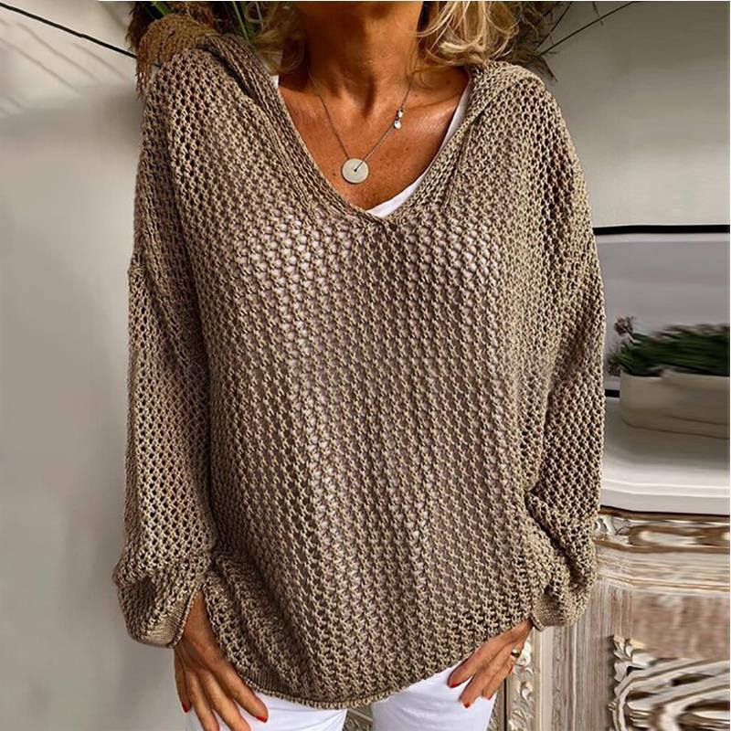 Delia – Loose-Fit Open Knit Sweater