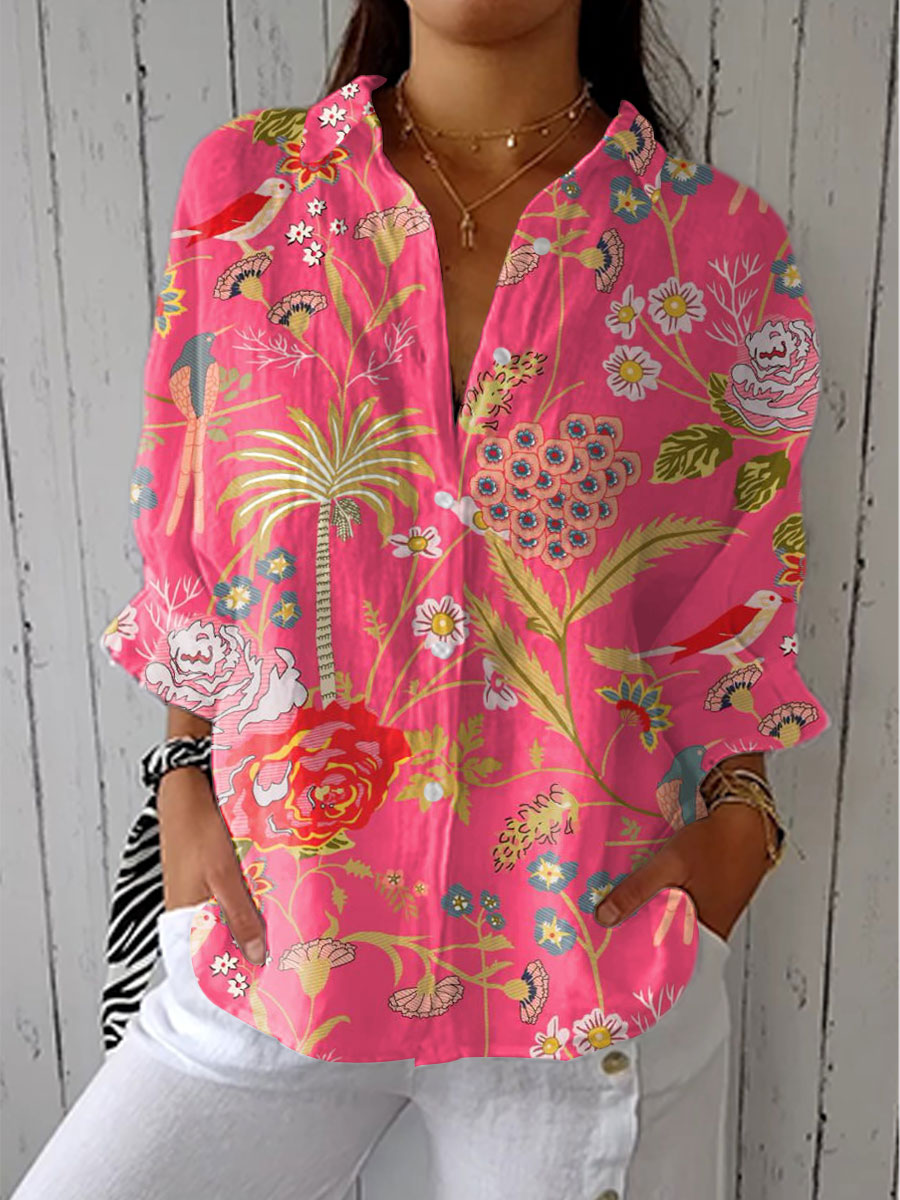 Floriana | Blouse fleurie tropicale