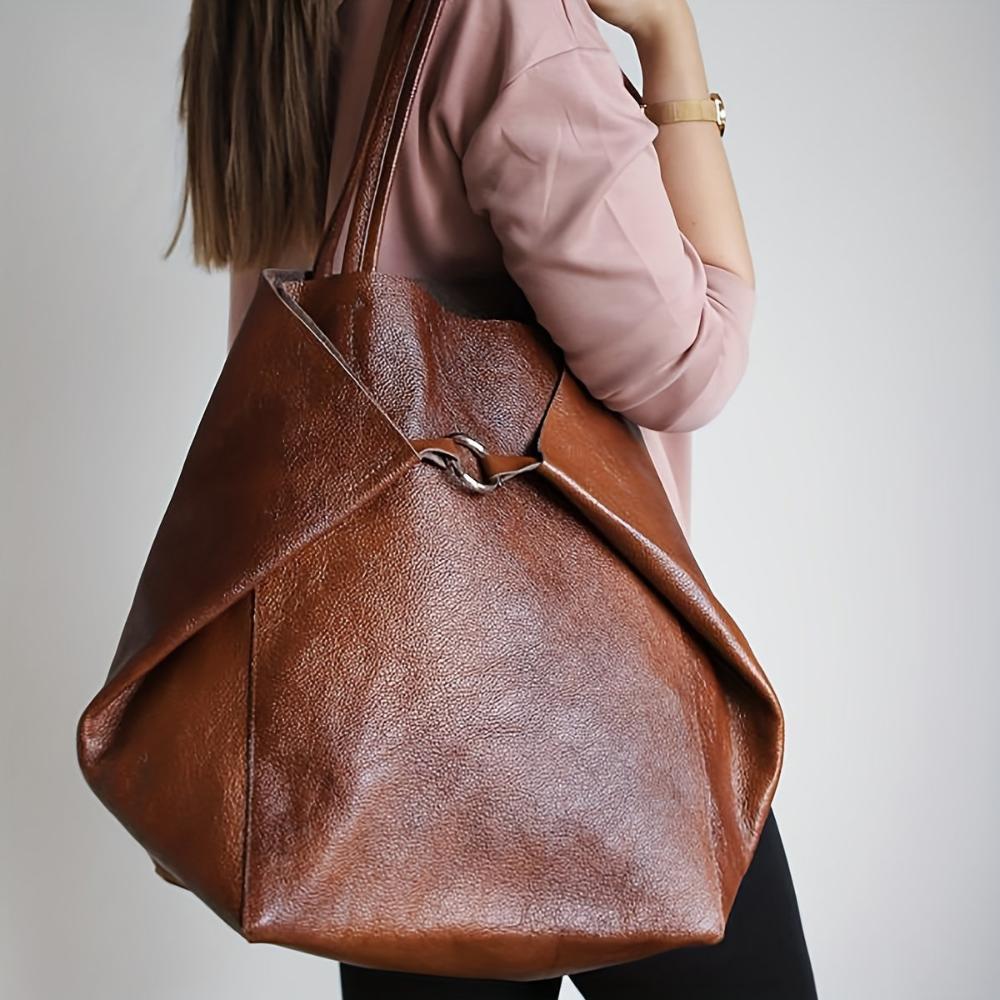 Suavidad retro de Renee | Bolso tote de gran capacidad