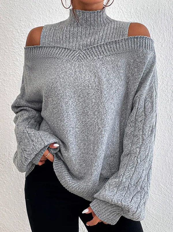 Bonnie | Pull découpé à épaules dénudées
