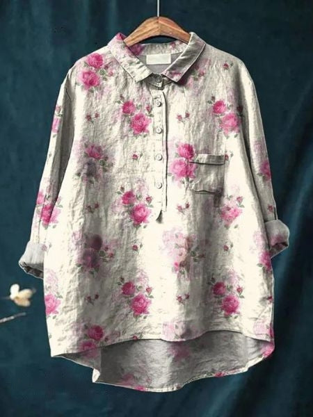 Lila - Elegant Floral Blouse