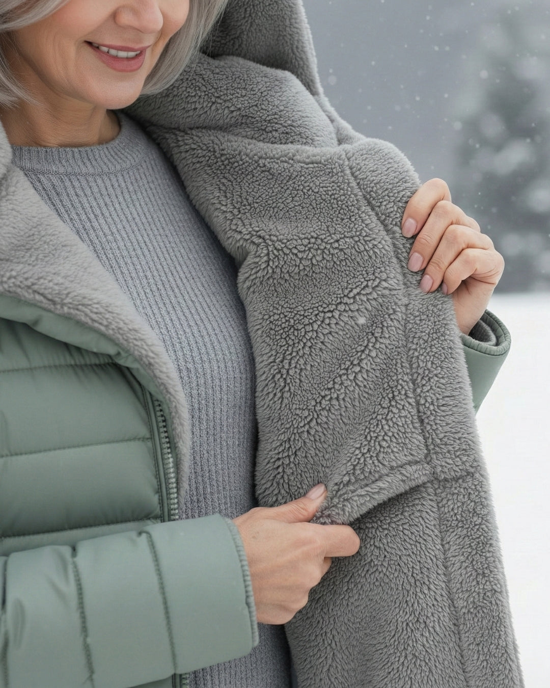 Lianda™ – Warm Fleece-Lined Puffer Coat with Flattering A-Line Fit