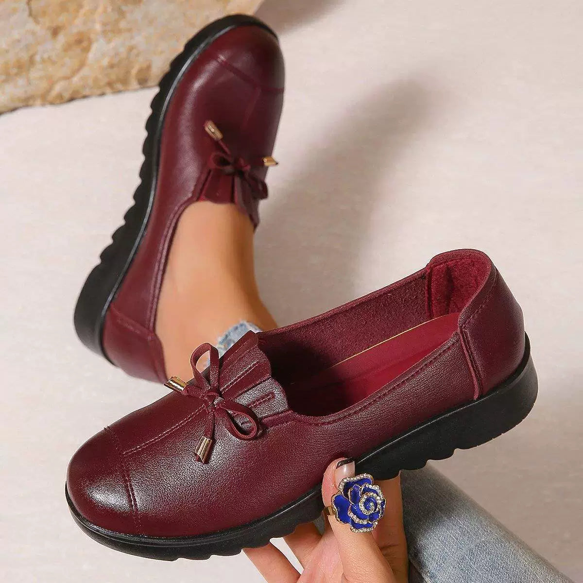 Inez - Cushioned Slip-On Loafers