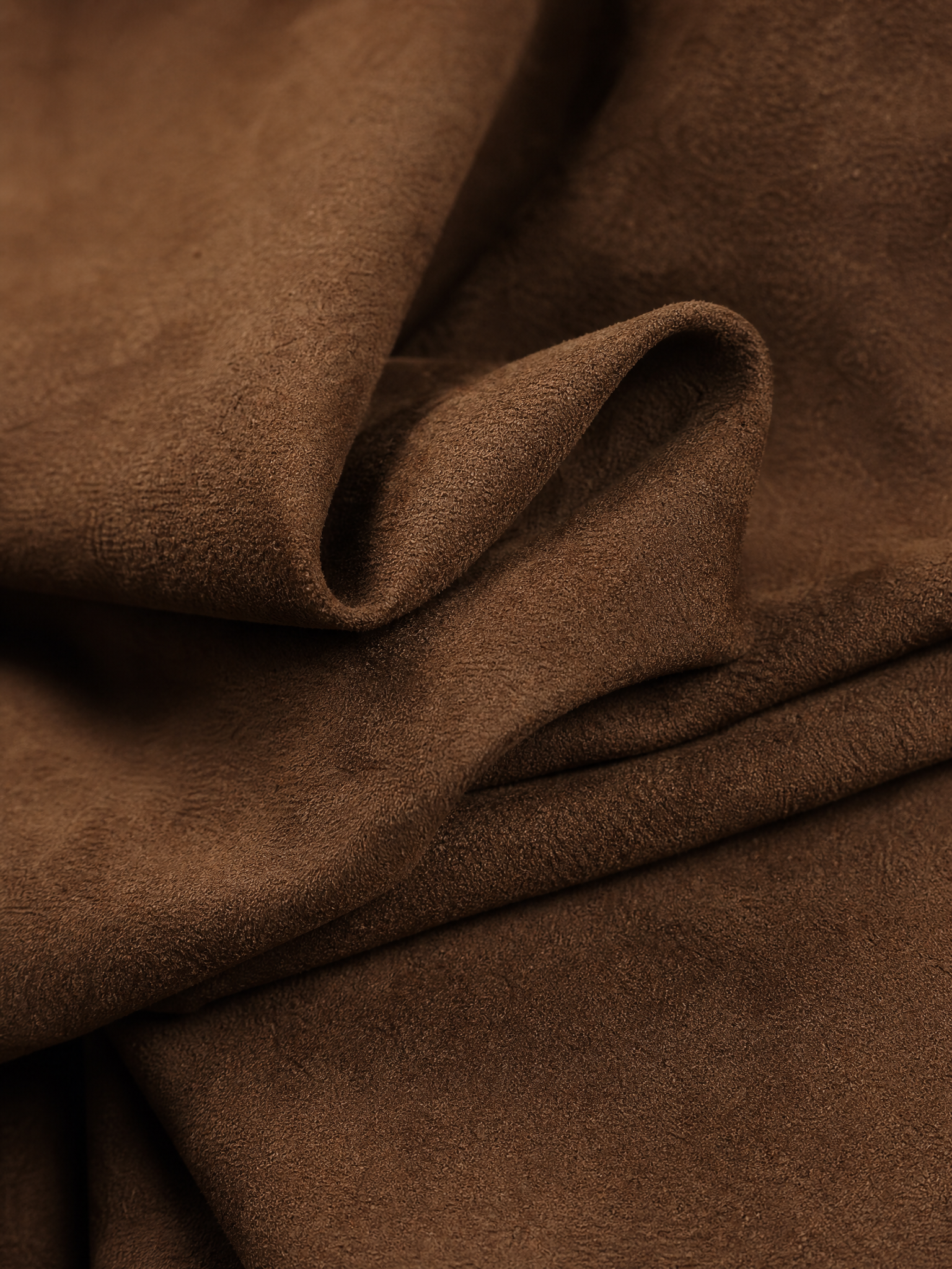 Women's Stand Collar Puff Sleeve Brown Jacket