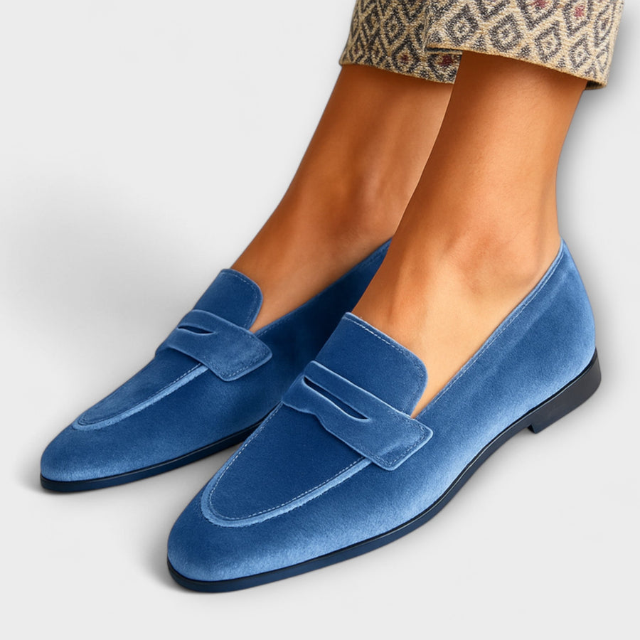 Louise Luxe Mocasines Elegantes y Suaves de Terciopelo para un Estilo Sofisticado