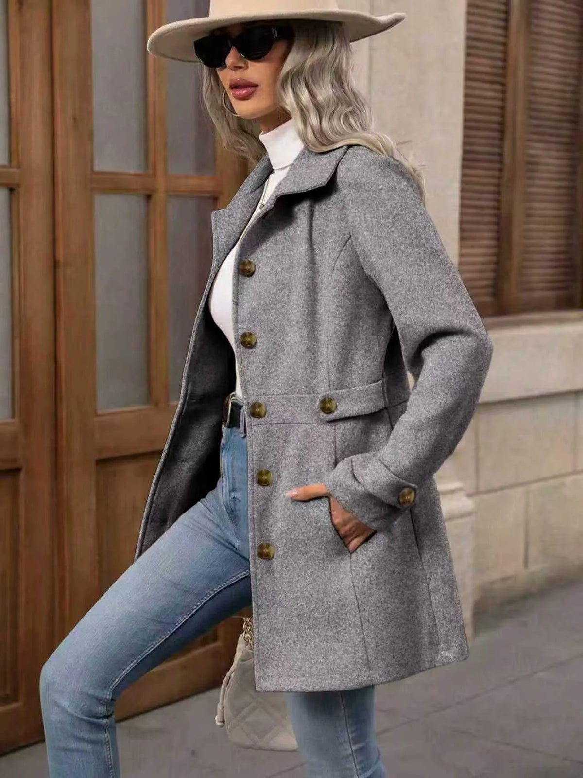 Bellona - Tailored Belted City Coat