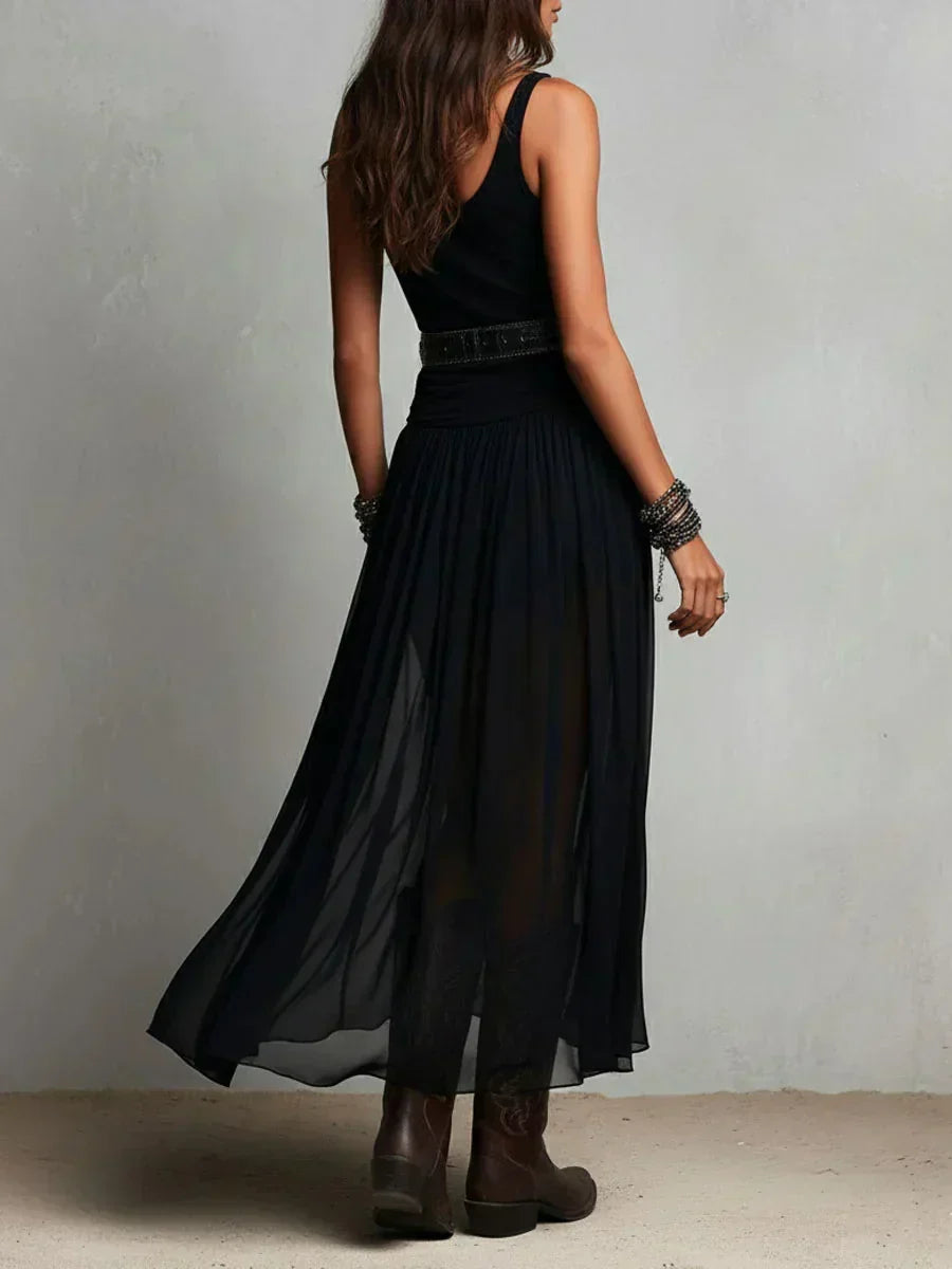 ENSEMBLE EUPHORIE - Elegant Double Layer Dress