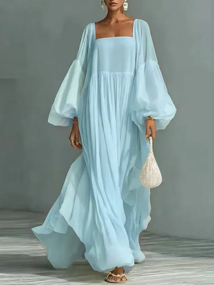 Loose Cozy And Flowy Maxi Dress