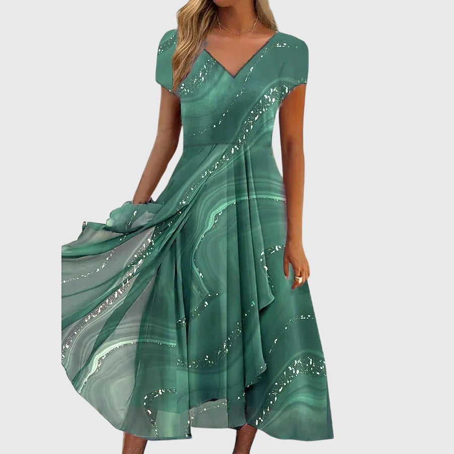 Aubrielle™ | Splývavé midi šaty